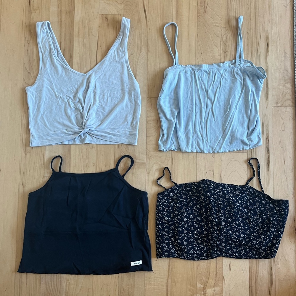 4 blue cute tops